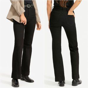 Everlane The High Rise Flare Jean Black 27 R